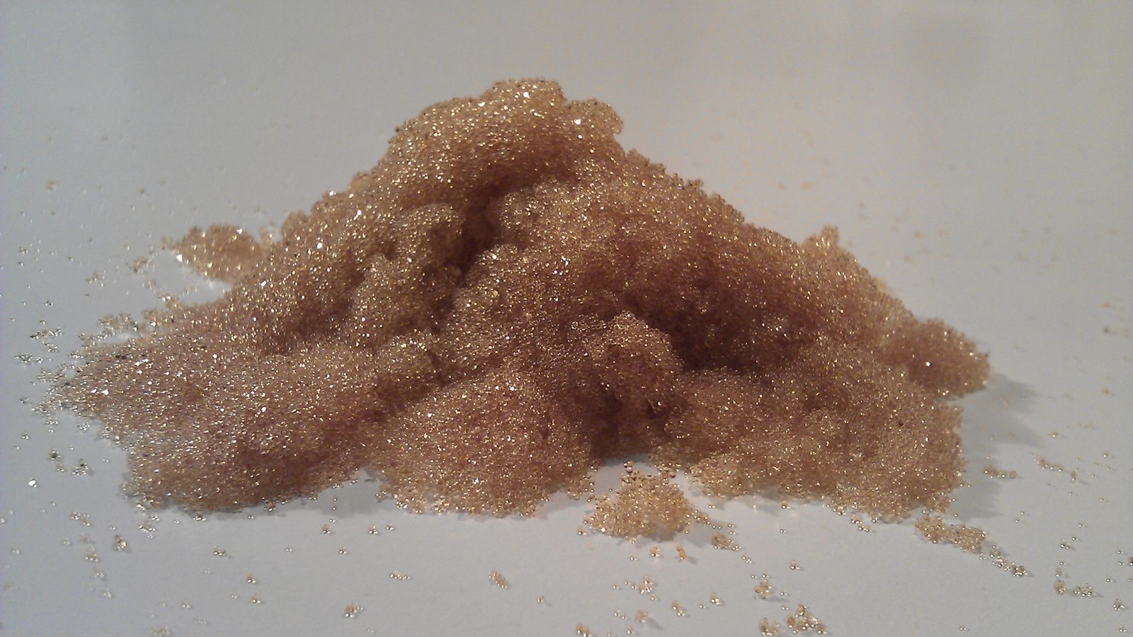 A pile of ion exchange resin beads